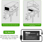 iPower 4 by 7-Inch Reptile Heat Mat with Temperature Adjustable Controller Knob, LCD Digital Aquarium Thermometer, Under Tank Warmer Terrarium Heat Pad for Reptiles and Amphibians