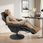 Dowinx Gaming Recliner Chair No Wheels with Footrest Shtasu Massage Lumbar | Racing Style Ergonomic High Back Recliner Heavy Duty, Wider Backrest Thick Cushion for Home Long Gaming Session BlackYellow