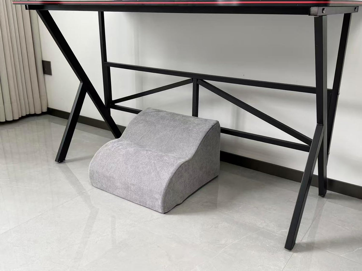 Version that Modern Pouf Ottoman,with Washable Cover.Relax Stool,Floor Poufs for Couch,Foot Rest for Under Desk at Work.for Living Room,Bedroom,Patio,Perfect to Rest Your Feet (White)