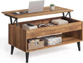 VASAGLE Lift Top Coffee Table with Hidden Storage, Gas Spring