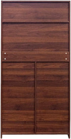Kitchen Pantry Cabinet with Doors & Shelves, 62.8" Freestanding Cupboard | 180° Door Opening, 5-Layer Inner Door Shelves, Particle Board & MDF Construction, Melamine Finish, Easy Maintenance