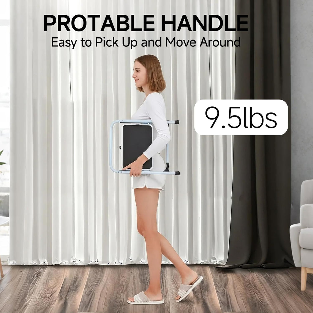 SOLADDER 1-Step Ladder Folding Step Stool with Anti-Slip Sturdy and Wide Pedal Stepladder Multi-Use for Home and Kitchen Space Saving (White)