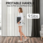 SOLADDER 1-Step Ladder Folding Step Stool with Anti-Slip Sturdy and Wide Pedal Stepladder Multi-Use for Home and Kitchen Space Saving (White)