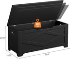 GAOMON Storage Chest, Wooden Storage Bench, Modern Style Lift-Top Shoes Bench with Safety Hinge for Entryway, Bedroom, Living Room, Supports 300 Lb and Easy Assembly
