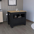 Kitchen Island Two Door Cabinet and Shelf with Multicolor | Ample storage with two doors and shelf for kitchen organization