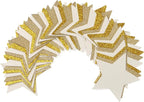 White-Gold Champagne Party-Decorations Bachelorette-Christmas Garland - 62ft Twinkle Little Star Hanging Streamers Banner, Wedding Birthday Baby Bridal Shower Engagement Decor Hugtmr