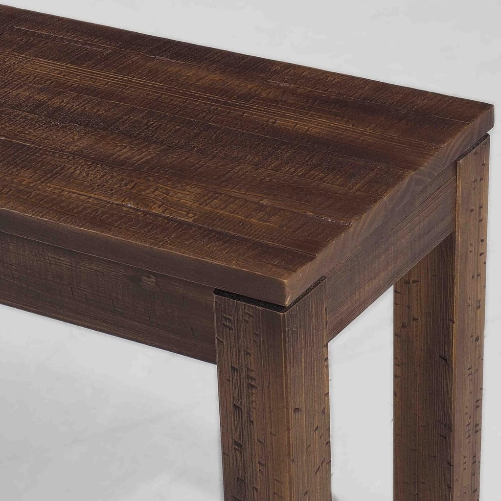 Grain Wood Furniture Montauk Solid Wood Bench, Rustic Walnut