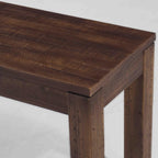 Grain Wood Furniture Montauk Solid Wood Bench, Rustic Walnut