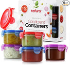Salad Dressing Container to go, 6 Pack | 2.7 Oz. Dressing Containers for Lunch Box | Small Containers with Lids | Dip Containers for Lunch Box | Condiment Containers with Lids, Leakproof, BPA Free