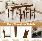 Giantex Sherpa Dining Chairs Set of 4, Modern Kitchen Chair w/Rubber Wood Legs, Padded Seat & Backrest, Armless Accent Side Chairs for Living Room, Dining Room, Restaurant
