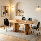 Extendable Wooden Dining Table with 4 Chairs for Small Space | extendable table，wooden dining table，dining table small space(black)