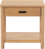 SAFAVIEH Couture Collection Jaylessa Natural 1-Drawer Nightstand Accent End Table
