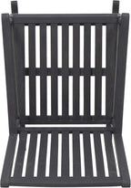 Great Deal Furniture GDFStudio Outdoor Acacia Wood Rocking Chairs (Set of 2), Dark Gray