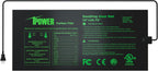 iPower 10" x 20.75" Seeding Heat Mat with New-Upgraded Carbon Film, Indoor Gardening Plant Germination Starting Pad, Durable Waterproof, Black