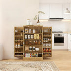 White Adjustable Shelves Food Pantry Cabinet, Small Kitchen Storage Cabinet with Doors & Multi-Tier Shelves, for Living Room Dining Room Entryway Garage, 23.6x11.8x40.9 Inches