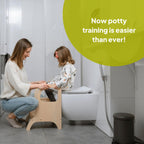 Ette Tete MIIMO • Adjustable Height Toodler Step Stool • Potty Training Toilet Stool (Mocha)