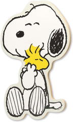 Open Road Brands Peanuts Snoopy and Woodstock Hug Wood Wall Decor - Fun Snoopy Wall Art for Kids' Bedroom or Play Room
