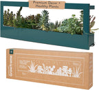 Modern Sprout Smart Landscape Growframe Wall Mounted Planter with LED Grow Light -Emerald