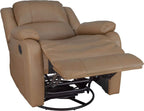 RecPro Charles Collection | 30" Swivel Glider RV Recliner | RV Living Room (Slideout) Chair | RV Furniture | Glider Chair (Toffee, 2-Pack)