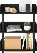 Furinno Turn-N-Tube 3-Tier Freestanding Multipurposes Display Rack, Bookshelf, Espresso