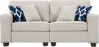 Legend Vansen Modular Sectional Sofa L Shaped Couch with Ottoman Modern Reversible Corner Sectional Couch for Living Room