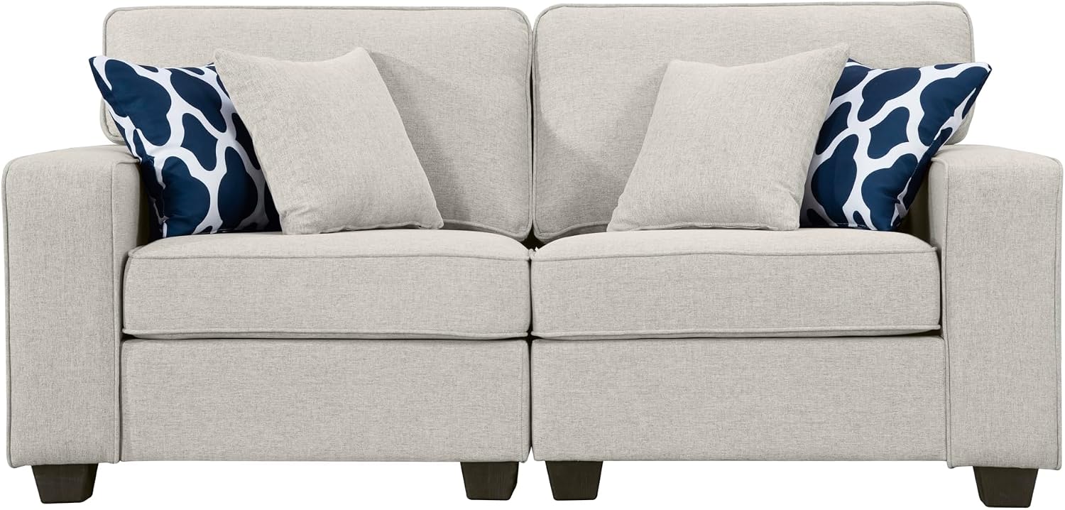 Legend Vansen Modular Sectional Sofa L Shaped Couch with Ottoman Modern Reversible Corner Sectional Couch for Living Room