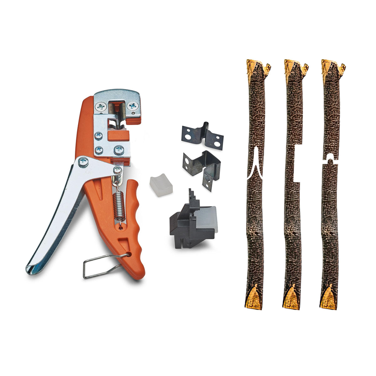 Fruit Tree Grafting Tool Set - Tree Grafting Kit with V-Graft, Omega and T-Graft Blades for Branches Up to 0.5” Diameter with Illustrated Instructional Booklet - Gardening Tools by Kings County Tools