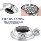 Uenhoy 20 Pcs Silver Air Vents 1" (25mm) Circular Soffit Vents Stainless Steel Air Vent Louver Round Mesh Hole Soffit Vent for Kitchen Cabinets Wardrobes Shoecases (Pack of 4)