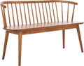 SAFAVIEH Furniture - Blanchard Spindle Bench - Honey - Solid Wood - Classic Windsor Design - Ideal for Entryway, Bedroom, Dining Room, 17.8" Seat Height (BCH8500H)