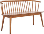 SAFAVIEH Furniture - Blanchard Spindle Bench - Honey - Solid Wood - Classic Windsor Design - Ideal for Entryway, Bedroom, Dining Room, 17.8" Seat Height (BCH8500H)