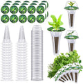 90pcs Hydroponic Seed Pod Kit Include 30pcs Plant Replacement Basket Containers,30 Grow Domes and 30 Seed Label Compatible with Hydroponic Growing Garden System(0.5 Inch,White)