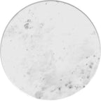 Coaster Home Furnishings - Baldwin - Round Side Table with Marble Top, Hand-Hammered Steel Frame and Two-Tone Design - Living Room - White and Gold - 930081