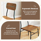 Giantex 3-Piece Dining Table Set, Kitchen Table Chairs Set with Dinner Table, Storage Rack, Metal Frame, Space-Saving Dinette Set for Breakfast Nook, Small Places, Restaurant, Dining Room Set for 2