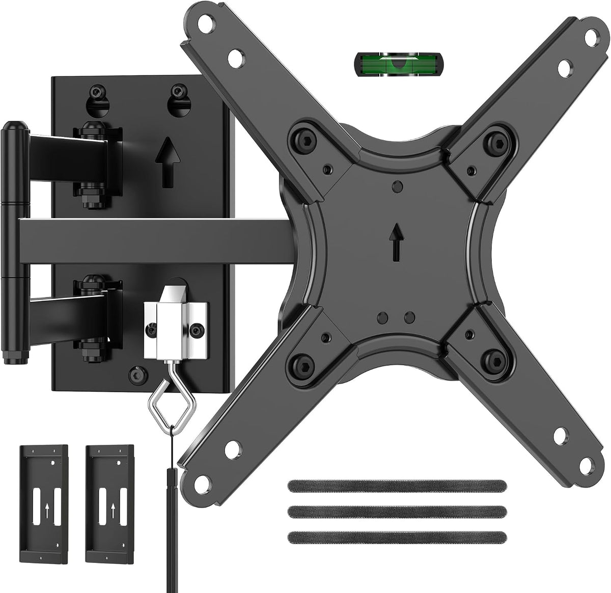 Suptek Lockable RV TV Mount for 13-43 Inch TVs | Full Motion Locking Wall Mount for Camper, Trailer, Motorhome, Boat, Truck, Indoor and Outdoor, VESA 200mm, Supports 44lbs, Model MA1342
