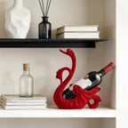 XINXUAN Swan Couple Wine Bottle Holder Countertop, Gifts for Women | Wine Lovers, Decor for Kitchen, Wine Gifts for Women, Ornament Display Stand