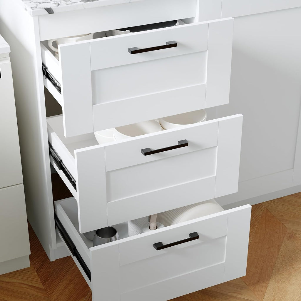 Timechee Modern Kitchen Pantry Storage Cabinet with Wall Cupboard Set, Large Pantry Cupboard Cabinet with Doors and Shelves, Drawers, Kitchen Storage Buffet Sideboard Set for Dining Room, Living Room