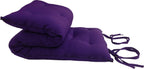 Purple Full Size Traditional Japanese Floor Futon Mattresses, Cotton Batting/Foam/Polyester Batting, Foldable Cushion Mats, Yoga, Meditaion 80 x 54 x 3