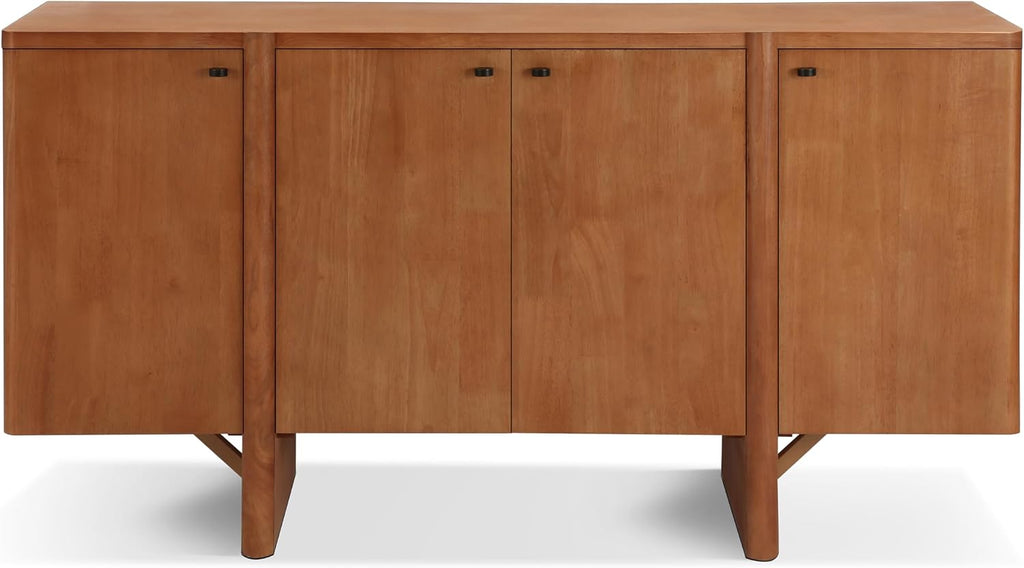 Merax Modern Sideboard Buffet Cabinet,55.0" Wide Elegant Entryway Table for Hallway Entryway Living Room Dining Room,Natural