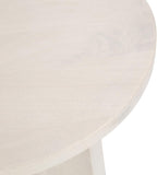 Kate and Laurel Sureda Modern Wooden Oval Side Table; 20 x 16 x 22; Bleached Wood; Transitional Wood End Table for Use as Bedroom Nightstand or Living Room Plant Stand Table