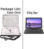 Tourmate Hard Storage Case for BOIFUN/YOTON/POFOTO/PJGCWB/WONNIE 17.5" Portable DVD Player，14'' 15.5" 15.7" 16.9" With Fixed Spring Rope EVA Box (Only Case)(Only BOX)