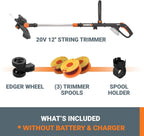 Worx GT Revolution 20V 12" String Trimmer Grass Trimmer/Edger/Mini-Mower, WG170.9
