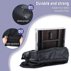 EupHHonycs 6 Foot Folding Table Storage Bag Portable Waterproof Heavy Duty Large Carrying Bag for Folding Picnic/Camp Tables Transport Organizer, 31" D X 37" W X 4.5" H, Black
