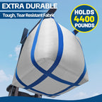 FIBC Bulk Bags,Holds up to 4400 lbs Construction Bags Heavy Duty,210-Gallon Woven Polypropylene Dumpster Bag for Industry Agriculture and Construction,Sealable Top