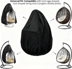 Heavy-Duty 210D Oxford Swing Cover-Waterproof UV-Resistant and Windproof Hammock with Drawstring((115cm*190cm) withstoragebag)