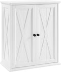 Crosley Furniture Clifton Stackable Pantry Storage Cabinet with Shelves, Kitchen, Dining, or Laundry Room, Distressed White