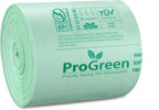 ProGreen Compostable Trash Bags, Extra Thick, Compost Kitchen Bin Bags, Food Scraps Yard Waste Bags, ASTM D6400 BPI and TÜV AUSTRIA Certified (8 Gallon, Pack of 100)