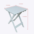 Rocking Rocker - S001WT White Wood Porch Rocker with Side Table - Set of 2
