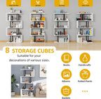 DWVO 5-Tier Geometric Bookshelf