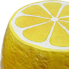 Fruit-Inspired Stool,End Table:Multi-Functional Furniture–as Seating,Stylish Side Table,Home Decor Plant Stand (Yellow Lemon, Inches, 14.17, Inches, 12.60, Inches, 12.60)