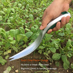 One-Piece Aluminum Gardening Weed Tools, Hand Garden Weeder Tool, Ergonomic Handle Best Weeding Tool, Weed Pull Tool with Serrated Edge, Grass Removal Tool